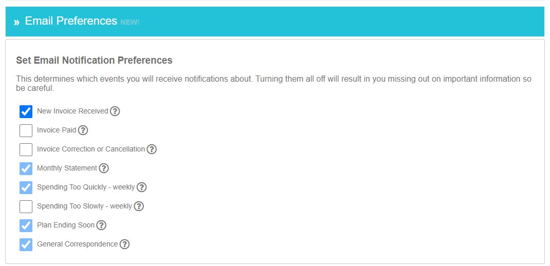 App Email Alert UI screenshot