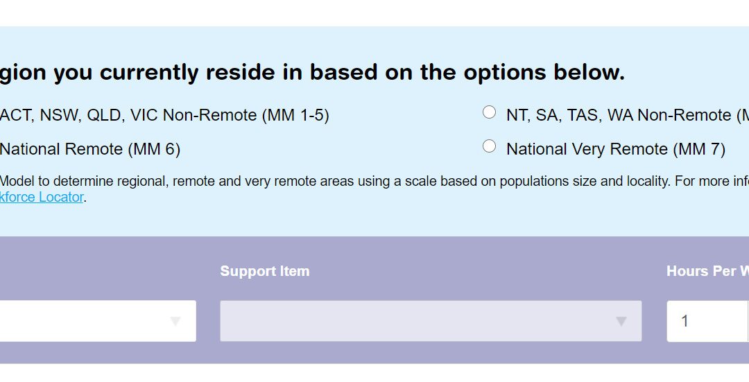 NDIS Support Calculator